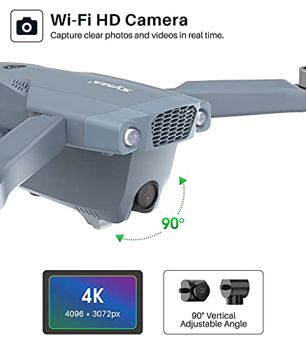 SYMA X500Pro GPS Drones with 4K UHD Camera for Adults, RC Quadcopter with 50 Minutes Flight Time, Brushless Motor, 5G FPV Transmission, Follow Me, Auto Return Home, Included Carrying Bag