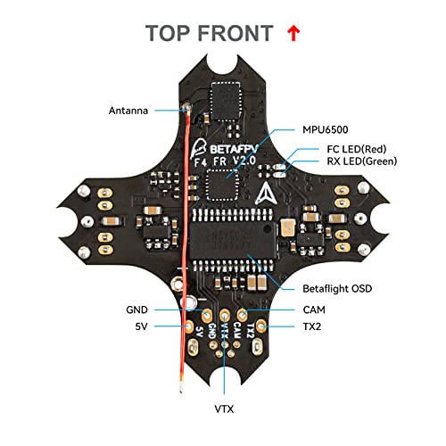 BETAFPV F4 FC 1S Brushed Flight Controller with SPI Frsky Receiver OSD Smart Audio for FPV Tiny Whoop Micro Racing Drone