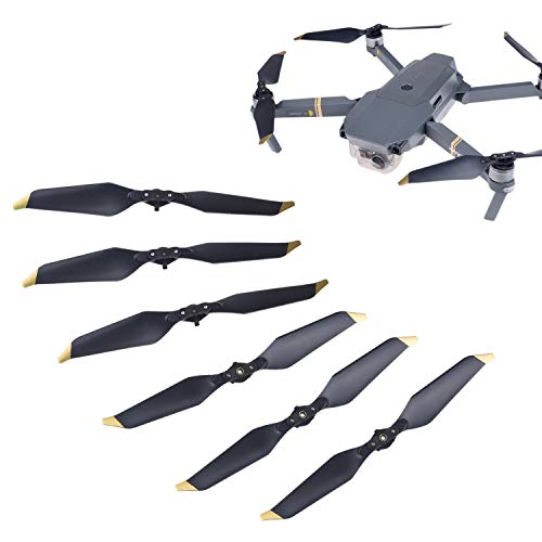 CamKix Propellers Replacement for DJI Mavic Pro / Platinum - 6 Blades - Low Noise - Quick Release Foldable Wings - Flight Tested Design - Essential Accessor