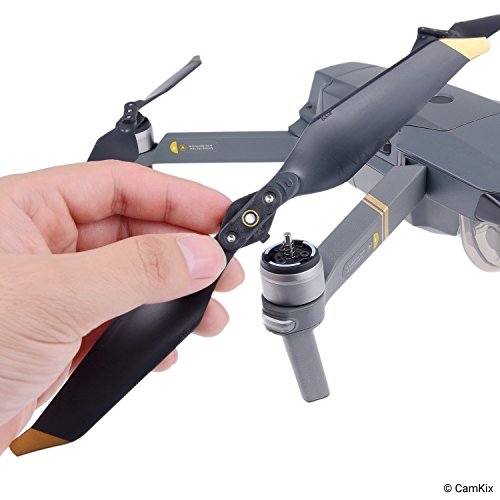 CamKix Propellers Replacement for DJI Mavic Pro / Platinum - 6 Blades - Low Noise - Quick Release Foldable Wings - Flight Tested Design - Essential Accessor