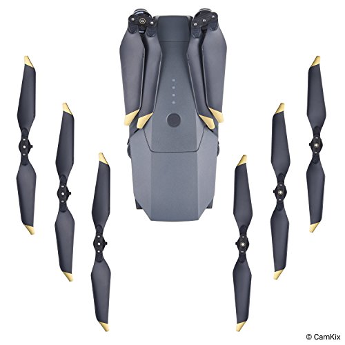 CamKix Propellers Replacement for DJI Mavic Pro / Platinum - 6 Blades - Low Noise - Quick Release Foldable Wings - Flight Tested Design - Essential Accessor