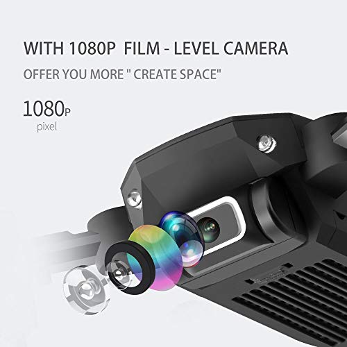 GoolRC Mini Drone for Kids and Adults, LS-MIN RC Quadcopter with 1080P Camera, 360° Flip, Gesture Photo/Video, Track Flight, Altitude Hold, Headless Mode, Include Carry Bag and 3 Batteries (Black)