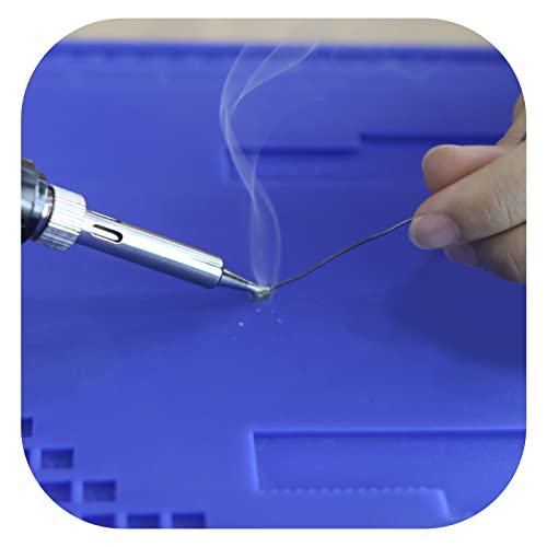 YIHUA M180 Anti-Slip Magnetic Insulation 500? Heat-Resistant Silicone Work Mat for Soldering, SMD Rework, Mobile Phone, Laptop, Electronics Repair and DIY Size: 17.32 x 12.20 Inches