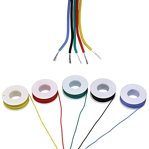 Striveday 30 AWG Flexible Silicone Wire Electric wire 30 gauge Coper Hook Up Wire 300V Cables electronic stranded wire cable electrics DIY BOX-1