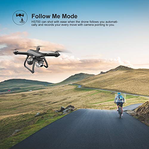Holy Stone HS700D FPV Drone with 4K FHD Camera Live Video and GPS Return Home, RC Quadcopter for Adults Beginners with Brushless Motor, Follow Me, 5G WiFi Transmission, Modular Battery Advanced Selfie