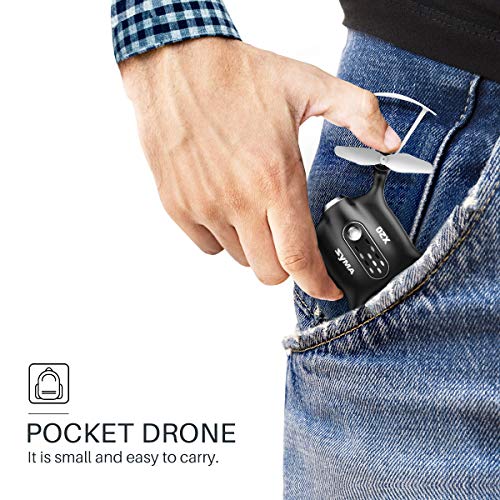 SYMA X20-Black 2.4 GHz Mini Micro RC Drone, Black