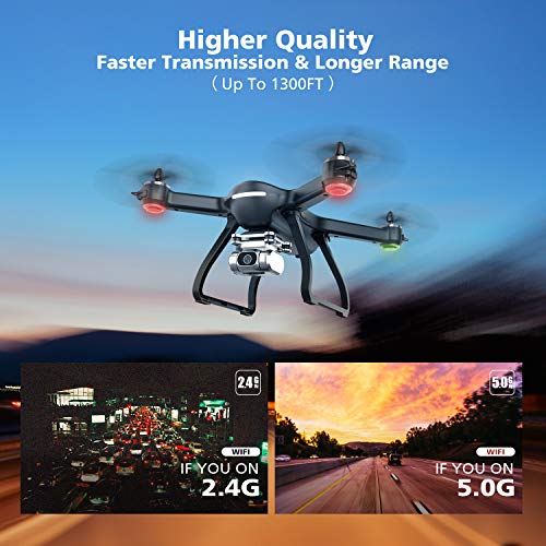 Holy Stone HS700D FPV Drone with 4K FHD Camera Live Video and GPS Return Home, RC Quadcopter for Adults Beginners with Brushless Motor, Follow Me, 5G WiFi Transmission, Modular Battery Advanced Selfie