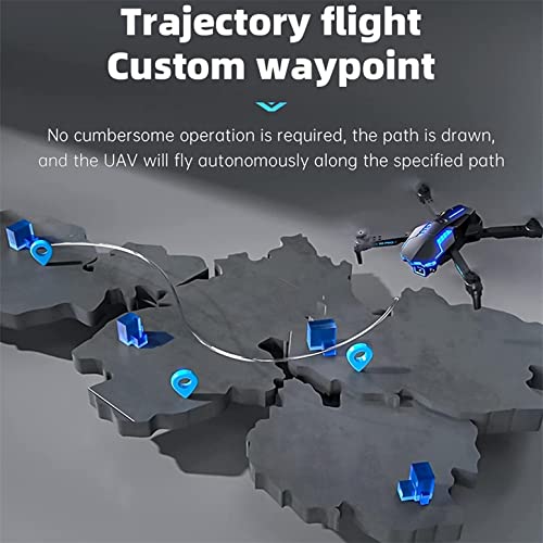 Drone with Dual Camera, 4K HD FPV Camera Drone for Kids and Adults Mini Foldable RC Airplane WiFi RC Quadcopter Drone Headless Mode One Button StartSmart Obstacle Avoidance