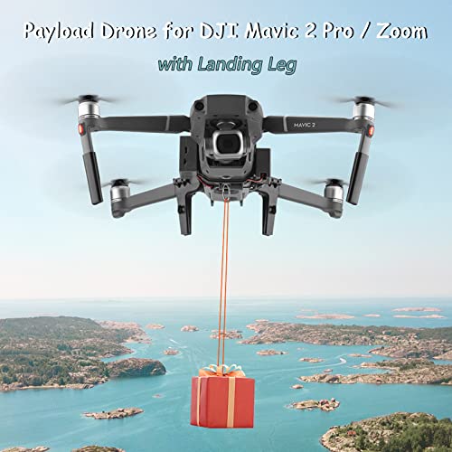 O'woda Mavic 2 Payload Drone Airdropper Clip Delivery Transport Device Wedding Drone Fishing Bait Search & Rescue Tool for DJI Mavic 2 Pro/Zoom (Not for Mavic Pro)