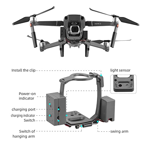 O'woda Mavic 2 Payload Drone Airdropper Clip Delivery Transport Device Wedding Drone Fishing Bait Search & Rescue Tool for DJI Mavic 2 Pro/Zoom (Not for Mavic Pro)