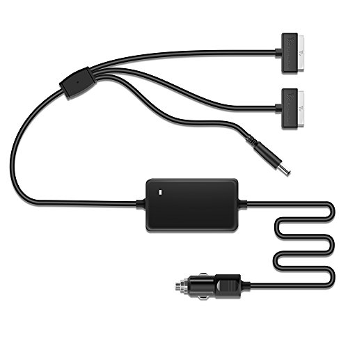 Rantow Phantom 4 Battery Car Charger - Charge 2 Batteries + 1 Remote Controller at the Same Time - Car Charger Adapter for DJI Phantom 4/4 Pro/Pro+/Advanced