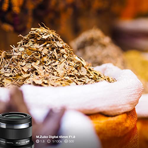 Olympus M. Zuiko Digital ED 45mm f1.8 (Black) Lens for Micro 4/3 Cameras - International Version (No Warranty)