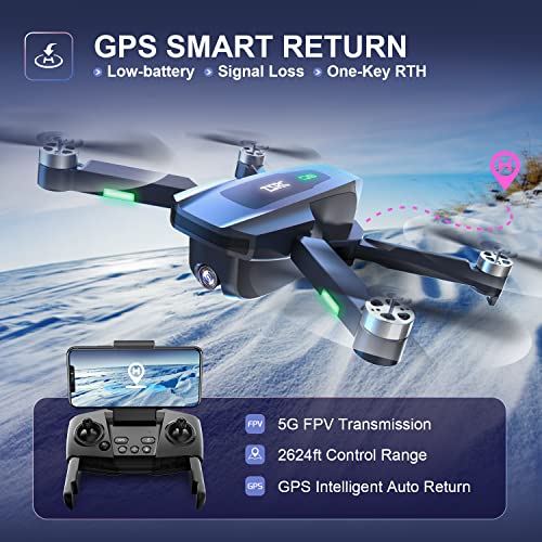 Foldable GPS Drone with 4K Camera for Adults