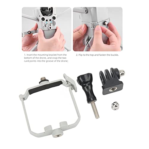 Quadcopter Camera Mounts, Top Extension Camera Bracket Mount Holder Panoramic Action Camera Adapter Base Accessories for DJI Mini 3 Pro