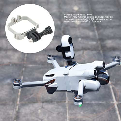 Quadcopter Camera Mounts, Top Extension Camera Bracket Mount Holder Panoramic Action Camera Adapter Base Accessories for DJI Mini 3 Pro