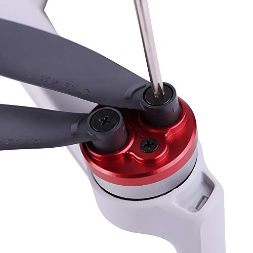 Darkhorse Upgraded Aluminum Motor Cover Cap 4 Pieces Compatible with DJI Mavic Mini Drone Accessory - Dustproof,Waterproof,Scratchproof Protection Mounts - Red