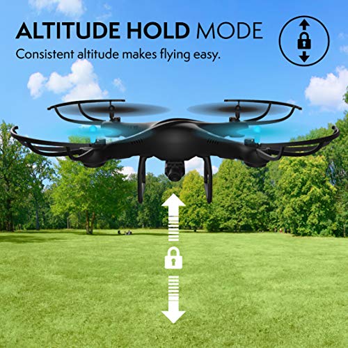 Force1 U45W Drone with Camera for Adults - Remote Control FPV Drone, VR Compatible with 720p HD WiFi Drone Camera and 2 Drone Batteries