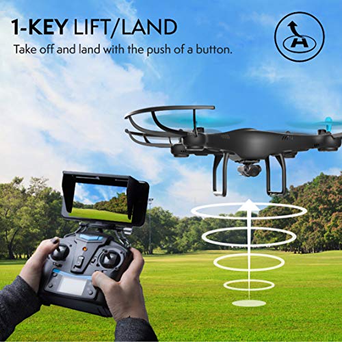 Force1 U45W Drone with Camera for Adults - Remote Control FPV Drone, VR Compatible with 720p HD WiFi Drone Camera and 2 Drone Batteries