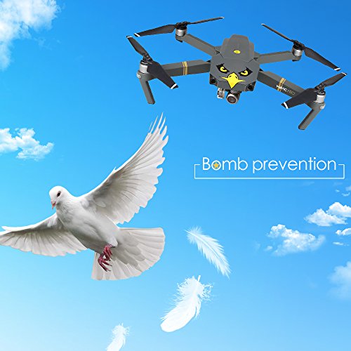 RCGEEK Stickers Set 3M Drone Decals Facial Expression Skins Compatible DJI Mavic Mini 2 / Mavic Air 2 / Mavic 2 Pro / Zoom / Mavic Pro Platinum / Pro / Mavic Air Avoiding Birds Clashing, 8 Styles