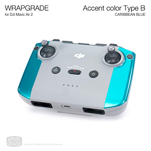 Wrapgrade Skin Compatible with Mavic Air 2 | Accent Color B (Caribbean Blue)