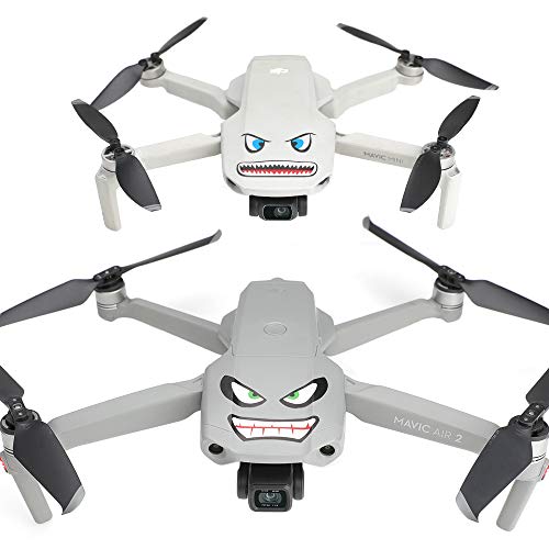 RCGEEK Stickers Set 3M Drone Decals Facial Expression Skins Compatible DJI Mavic Mini 2 / Mavic Air 2 / Mavic 2 Pro / Zoom / Mavic Pro Platinum / Pro / Mavic Air Avoiding Birds Clashing, 8 Styles