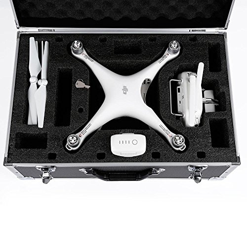 HUL Aluminum Carrying Case for DJI Phantom 3 Standard / SE / Professional / Advanced / 4K / Phantom 4 / Phantom 4 Pro Drones
