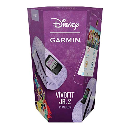 Garmin Vívofit Jr 2, Kids Fitness/Activity Tracker, 1-year Battery Life, Adjustable Band, Disney Princess, Purple