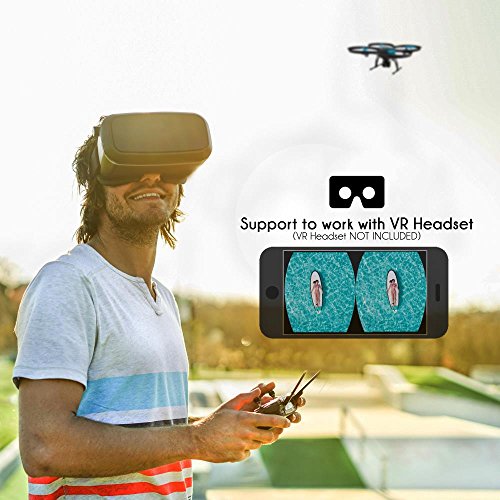 SereneLife WiFi FPV Drone with HD Camera and live Video. Headless Mode Quadcopter, Altitude Hold, 1-Key Takeoff/Landing, Bonus Battery, Low Voltage Alarm, Custom Route Mode, 15 Minutes Flight Time