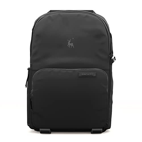 Brevite Jumper Photo Compact Camera Backpack: A Minimalist & Travel-Friendly Photography Backpack Compatible with Both Laptop & DSLR Accessories 18L (Black)