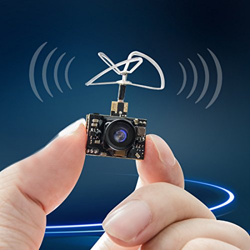 GOQOTOMO GT02 200mW 5.8GHz 40CH FPV Video Transmitter with Ultra Micro AIO NTSC 600TVL Camera Combo for FPV Indoor Racing