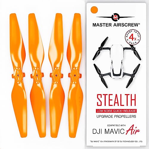 MAS Upgrade Propellers for DJI Mavic AIR in Orange - x4 in Set