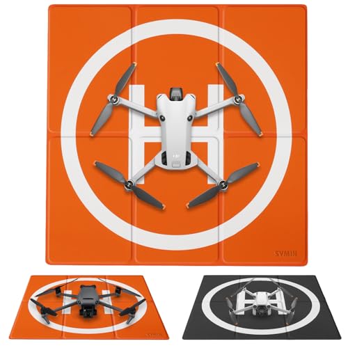 SYMIK LP500E Drone Landing Pad (2x3 fold) Double-Sided Waterproof 20 inch (50cm) Fast-Fold Helipad, Compatible w/DJI Mavic Mini 2, Mavic Air 2, Mavic 2 Pro, Zoom, Mavic Air, Mavic 3, Phantom Series