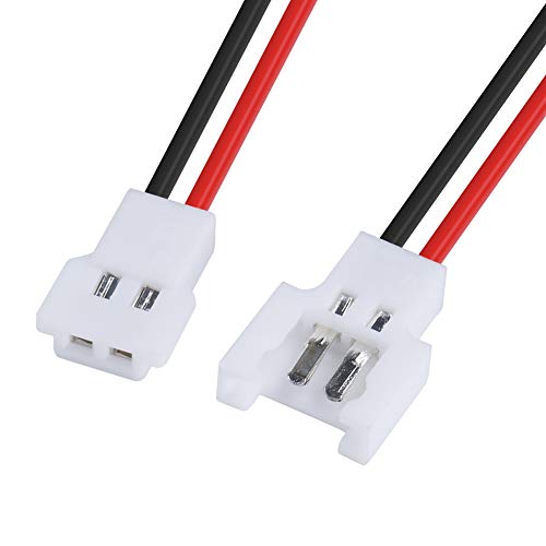 NIDICI 20pcs(10 Pairs) 1S Charger 3.7v Charging Cable Male & Female for 1s Lipo Battery RC Quadcopter Drone Multirotors