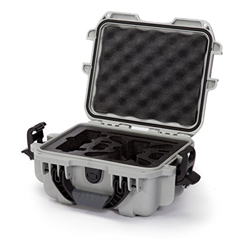 Nanuk 905 Waterproof Hard Drone Case with Custom Foam Insert for DJI Spark  Silver