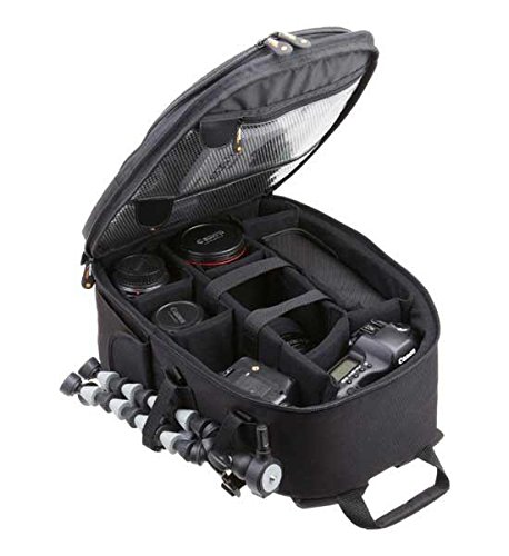 AmazonBasics Backpack for SLR/DSLR Camera and Accessories - 11 x 6 x 15 Inches, Black