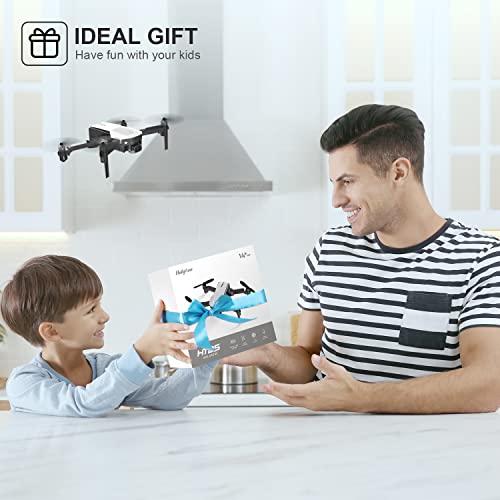 Mini Drone for Kids with Camera, Holyton HT25 1080P HD Photo, Foldable Toy Drone Gifts for Beginners & Adults, Altitude Hold, Voice/Gesture Control, One Key Take Off/Landing, 3D Flip, 2 Batteries
