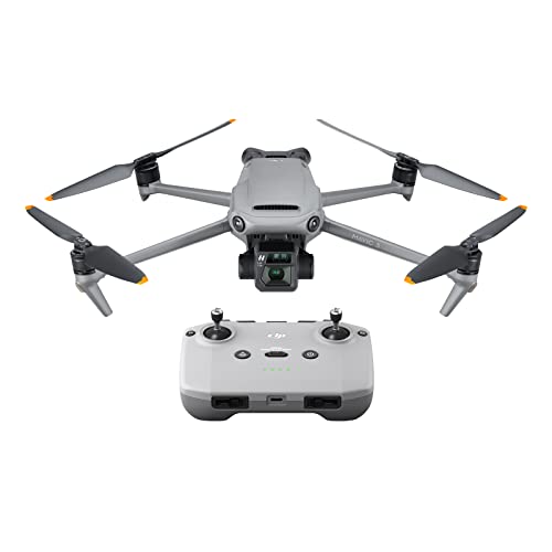 DJI Mavic 3 - Camera Drone with 4/3 CMOS Hasselblad Camera, 5.1K Video, Omnidirectional Obstacle Sensing, 46-Min Flight, RC Quadcopter with Advanced Auto Return, Max 15km Video Transmission