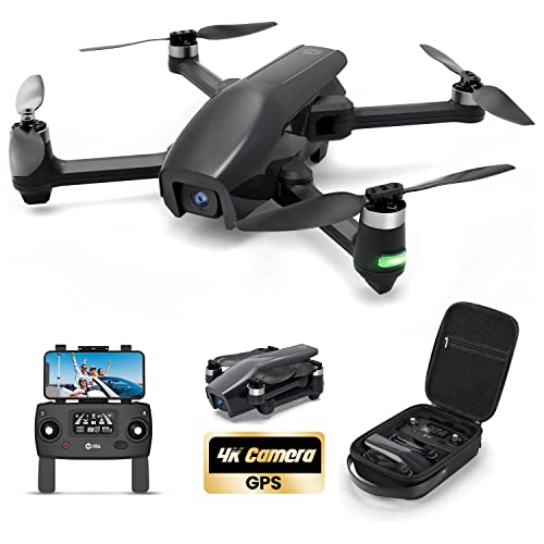 Holy Stone HS710 Drones with Camera for Adults 4K, GPS FPV Foldable 5G Quadcopter for Beginners with Optical Flow Positioning, Auto Return Home, Follow Me, Brushless Motor, 50 Mins Long Flight Time