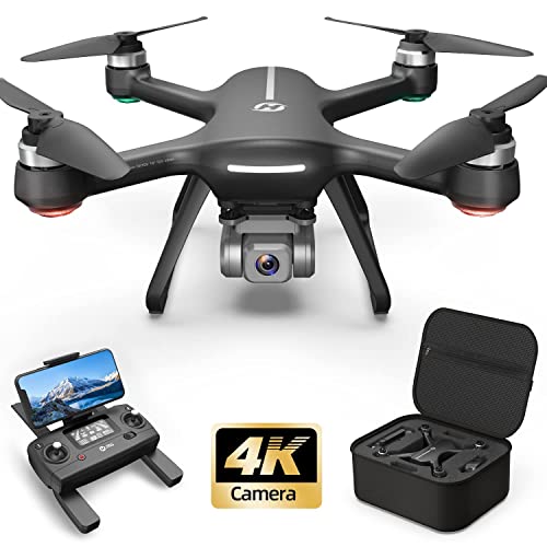 Holy Stone HS700E 4K UHD Drone with EIS Anti Shake 130Â°FOV Camera for Adults, GPS Quadcopter with 5GHz FPV Transmission, Brushless Motor, Easy Auto Return Home, Follow Me and Outdoor Carrying Case