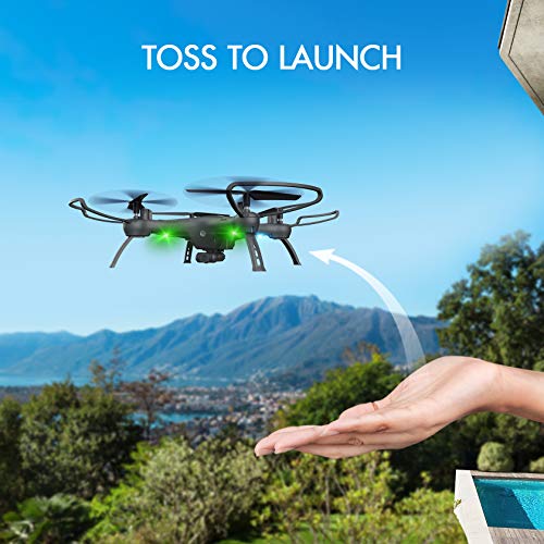 Drones with Camera for Adults /Kids /Beginners - 1080P Drones for Adults, 120Â° Wide-Angle Kids Drone, Safe Design & Easy to Control with Remote/APP/Voice, 18 Mins Flight Time, Top Christmas Gifts for Kids 2022
