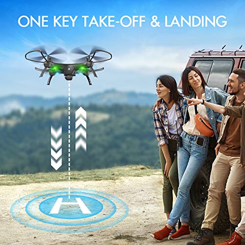 Drones with Camera for Adults /Kids /Beginners - 1080P Drones for Adults, 120Â° Wide-Angle Kids Drone, Safe Design & Easy to Control with Remote/APP/Voice, 18 Mins Flight Time, Top Christmas Gifts for Kids 2022