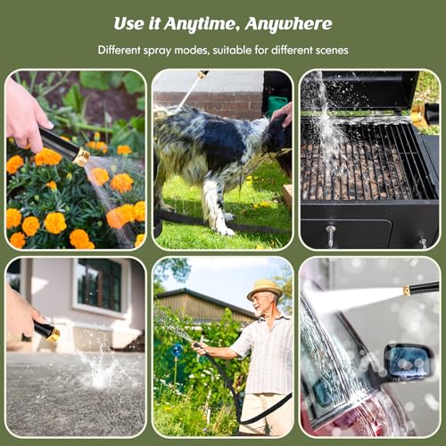 50FT Sturdy Lightweight Non-Expanding Garden Hose