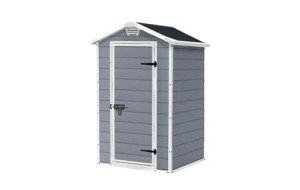 Keter Manor Grey Outdoor Garden Storage Shed 4x3 ft