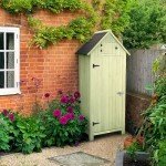 Slim Wooden Garden Shed with Lockable Door