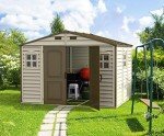 Duramax WoodSide 10x8 Plastic Garden Shed