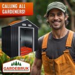 Large Metal Tool Shed with Apex Roof, 6x4