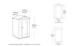 Keter Manor Grey Outdoor Garden Storage Shed 4x3 ft
