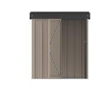 5x3 Foot Galvanized Metal Garden Storage Shed