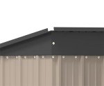 5x3 Foot Galvanized Metal Garden Storage Shed
