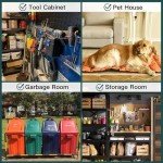 Green Garden Utility Storage Shed with Sliding Door